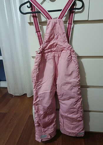 H&M kız Çocuk Pembe Ayarlanabilir Askılı kar pantolonu - Görsel 7