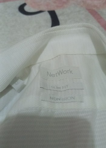 Düğmeli Beyaz Pamuklu Uzun Kollu Gömlek - Görsel 2