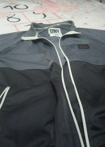 Gri Siyah Erkek Fermuarlı Street Style Ceket - Görsel 2