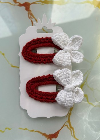 Rengarenk el örgü çocuk tokaları tek fiyat 35 çift 70 - Görsel 2