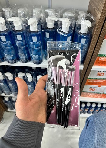 Flormar 3'lü Makyaj Fırçası Seti Pembe - Görsel 3