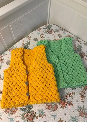 Bebek yelek örgüsü ve set halinde set fiyatlari degisiyor - Görsel 2