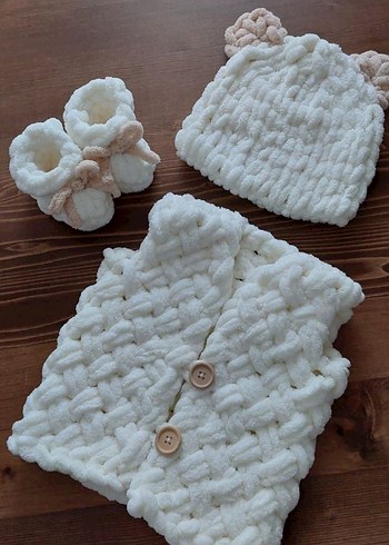 Bebek yelek örgüsü ve set halinde set fiyatlari degisiyor - Görsel 6