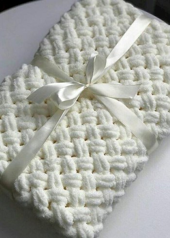 Kalın Örgü Battaniye Alize puffy - Görsel 8