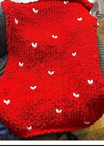 Kalın Örgü Battaniye Alize puffy - Görsel 3