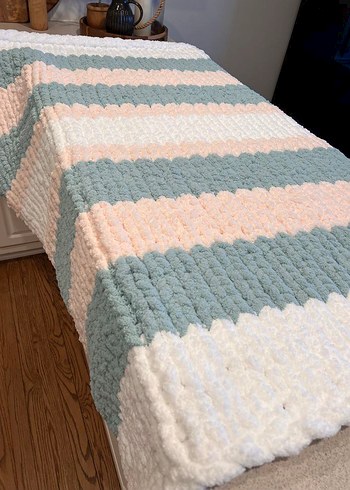 Kalın Örgü Battaniye Alize puffy - Görsel 10