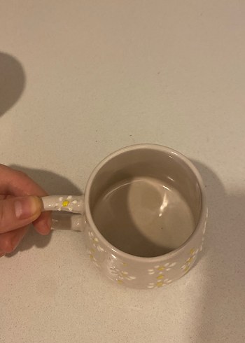 Beyaz Seramik Kupa Bardak - Görsel 4