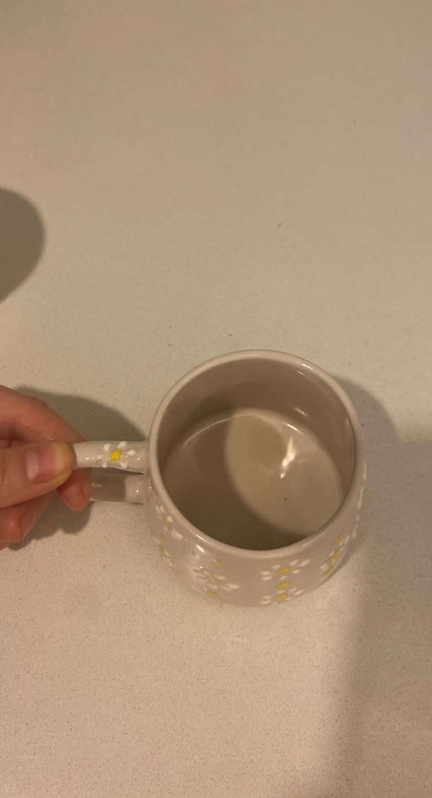 Beyaz Seramik Kupa Bardak - Görsel 4