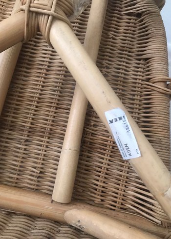 İkea agen rattan hasır çocuk sandalyesi - Görsel 5