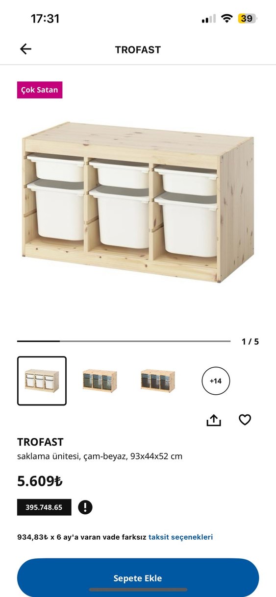 İkea trofast oyuncak dolabı çekmecesi - Görsel 3