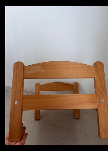 İkea duktıg ahşap oyuncak Bebek Yatağı - Görsel 2