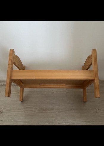 İkea duktıg ahşap oyuncak Bebek Yatağı - Görsel 5