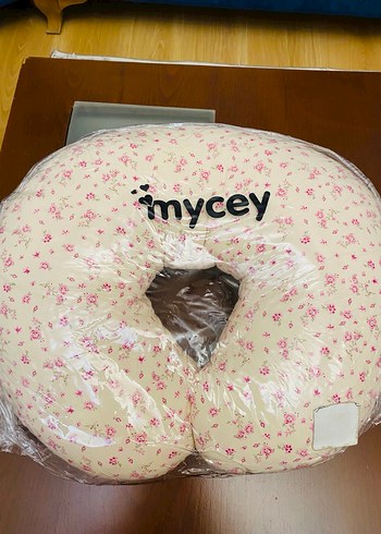 Pembe Çiçek Desenli Hamile ve Emzirme Yastığı - Görsel 2