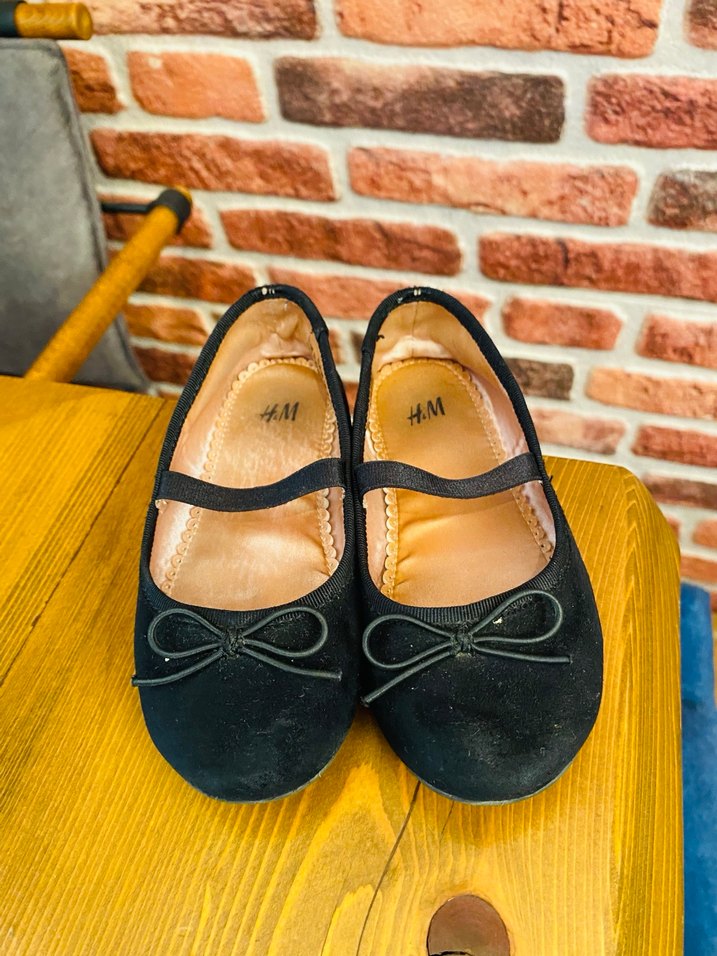 Kız Çocuk Siyah Fiyonk Detaylı Babet - Görsel 4