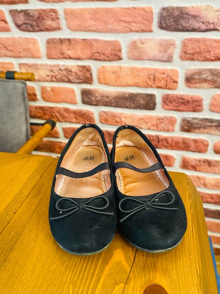 Kız Çocuk Siyah Fiyonk Detaylı Babet - Görsel 2