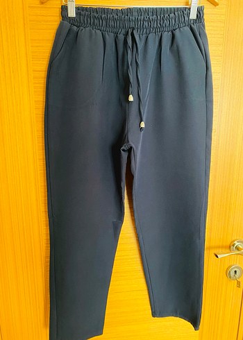 Kadın Lacivert Rahat Kesim Pantolon - Görsel 4