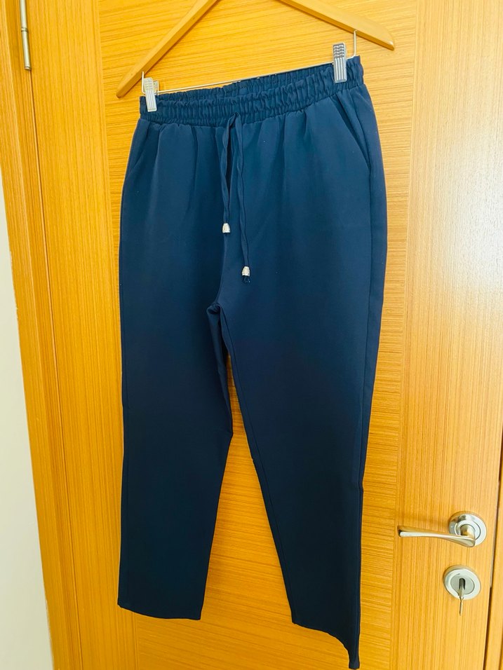 Kadın Lacivert Rahat Kesim Pantolon - Görsel 2