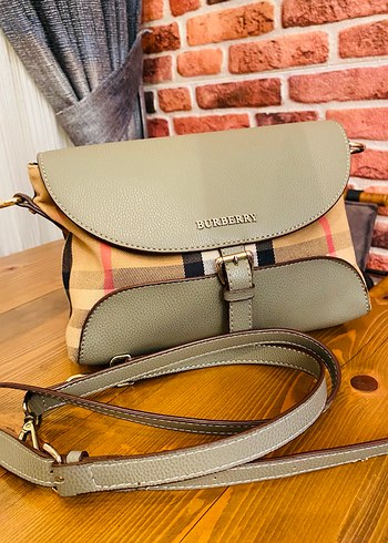 Mint yeşili Deri Burberry Kadın Çanta - Görsel 5