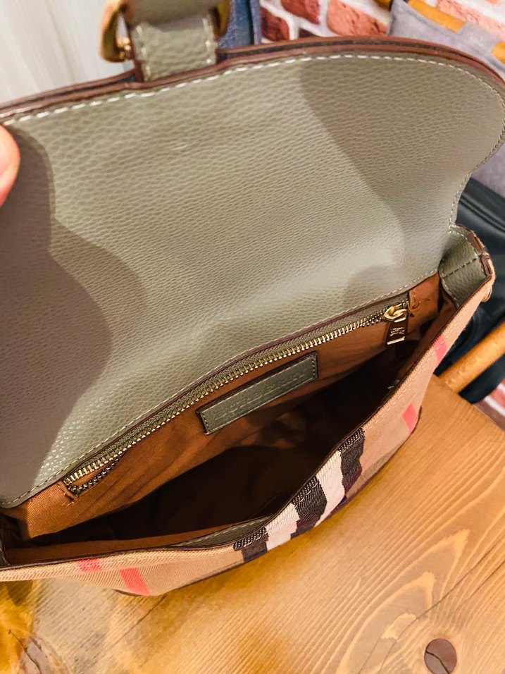 Mint yeşili Deri Burberry Kadın Çanta - Görsel 3