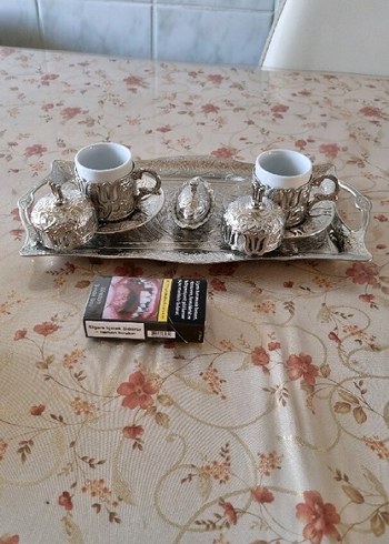 Gümüş kaplama 2'li Kahve Fincanı Seti - Görsel 2