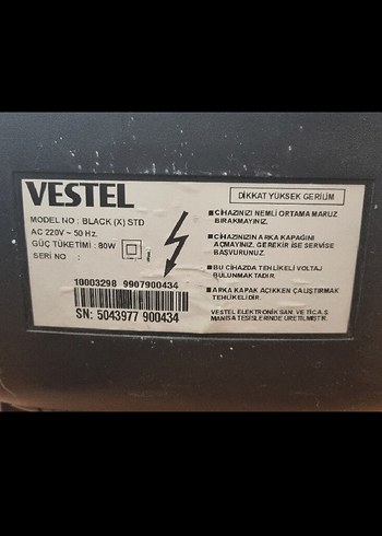 Vestel Black x std 55 ekran tüplü televizyon - Görsel 2