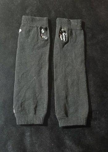 Siyah Örgü Gotik Eldiven - Görsel 3