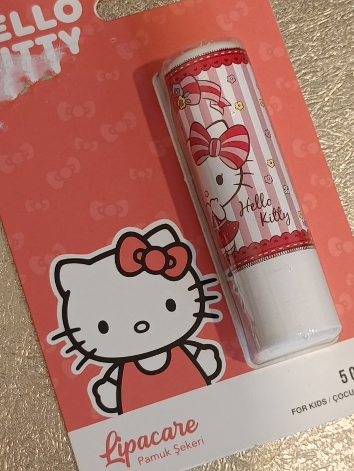 Hello Kitty Parlak Altın Dudak Bakım Sticki - Görsel 2