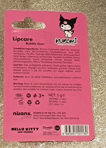 Kuromi Pembe Dudak Bakımı - Görsel 4