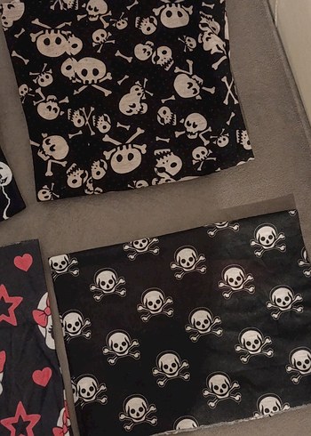 4lü Kafatası Baskılı bandana - Görsel 3