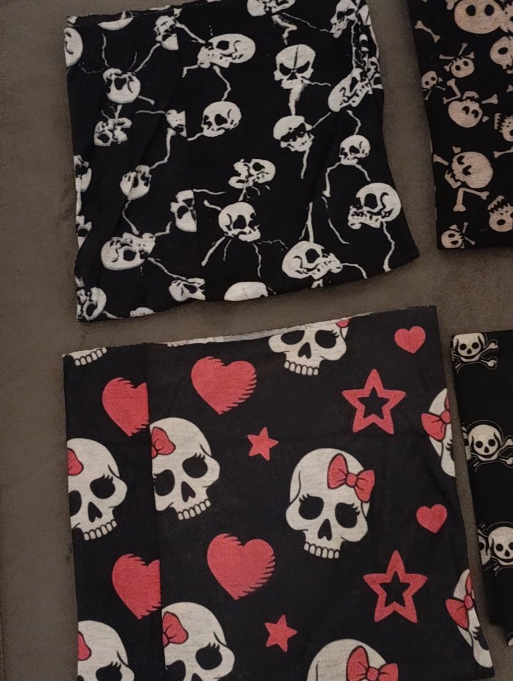 4lü Kafatası Baskılı bandana - Görsel 2