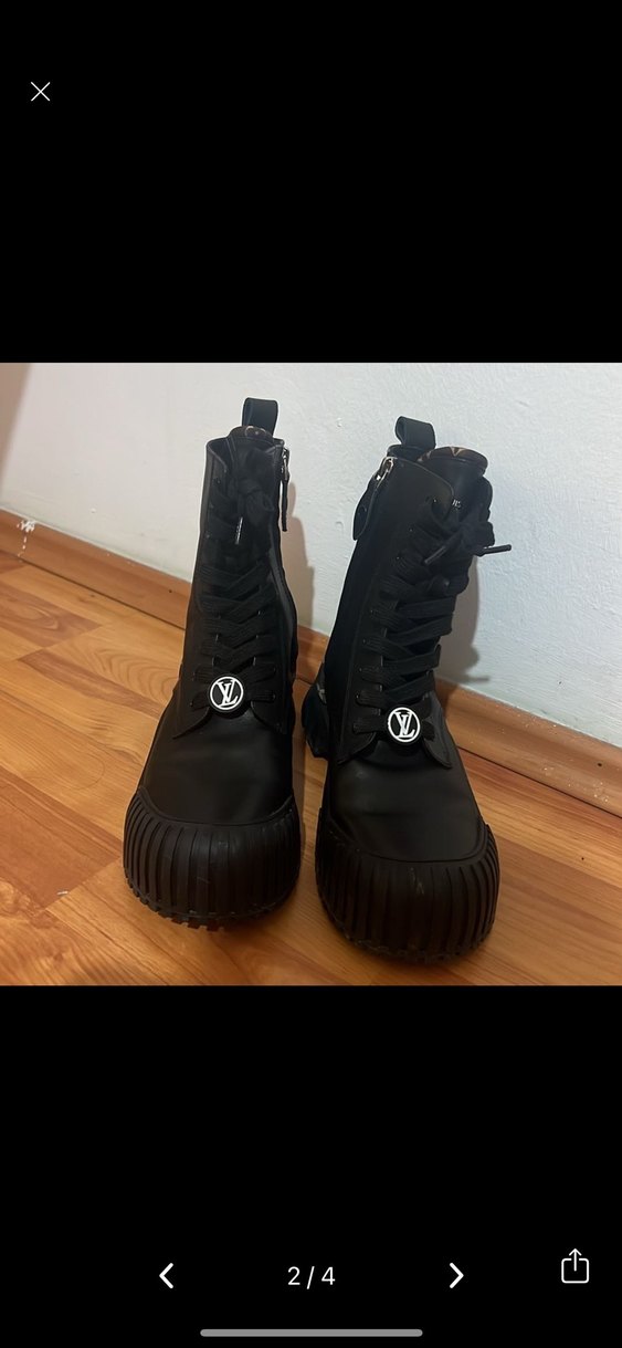 Siyah Platform Topuklu Goth Botlar - Görsel 2