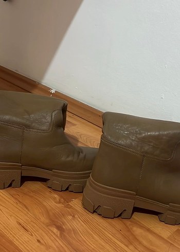 Divarese kahverengi uzun çizme - Görsel 3