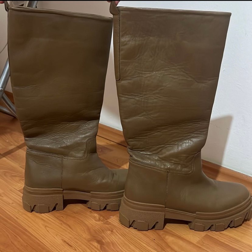 Divarese kahverengi uzun çizme - Görsel 4