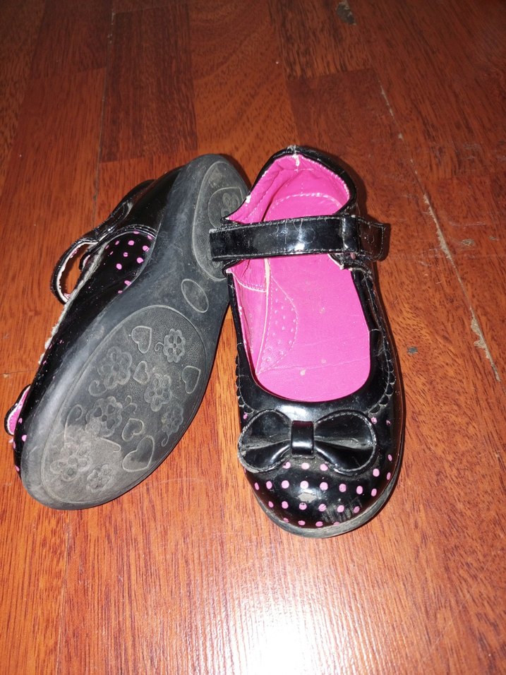 Kız Çocuk Siyah Tokalı Babet Ayakkabı - Görsel 3