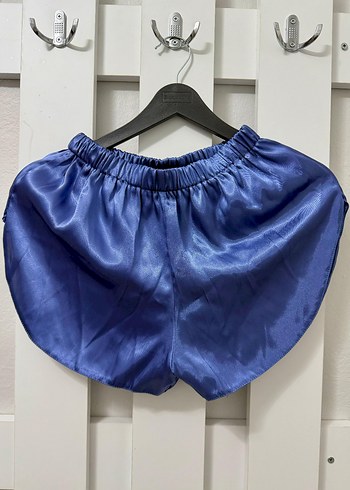 Parlak Mavi Uzun Kadın Sabahlık Pamuk Saten - Görsel 10