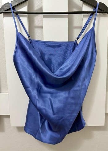 Parlak Mavi Uzun Kadın Sabahlık Pamuk Saten - Görsel 4