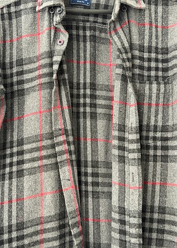 Gri Ekoseli Erkek Uzun Kollu Gömlek - Görsel 2