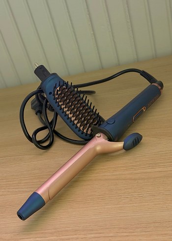 Kahverengi Saç Düzleştirici Fırça - Görsel 3