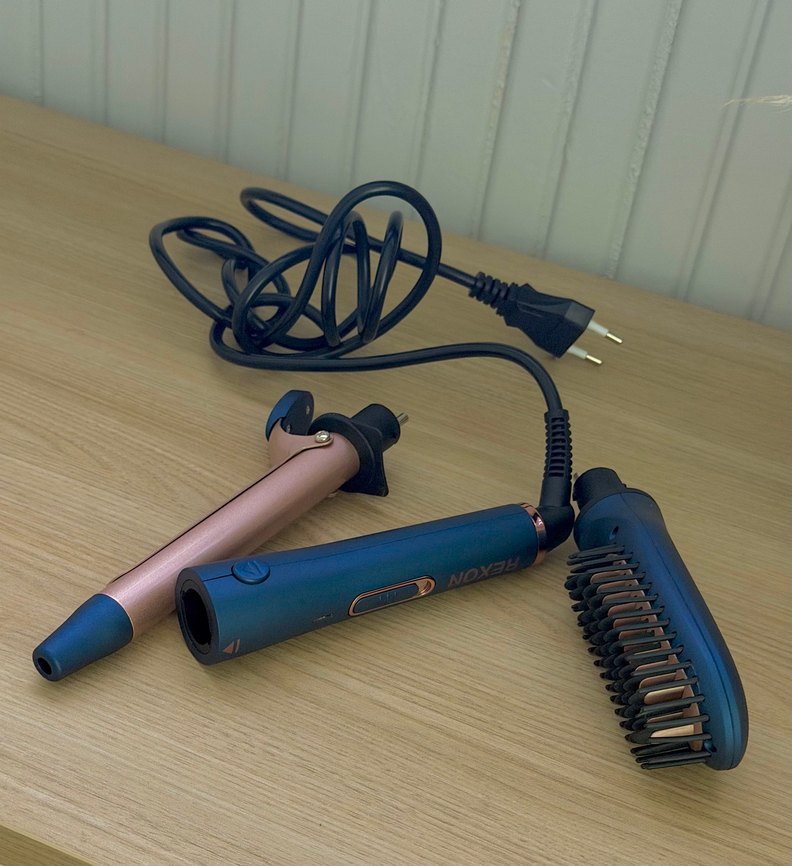 Kahverengi Saç Düzleştirici Fırça - Görsel 2