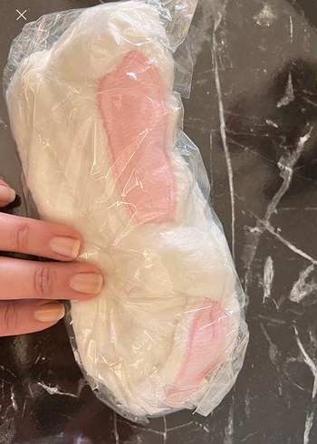 Pembe Yumuşak Kumaş Fiyonk Saç Bandı - Görsel 2