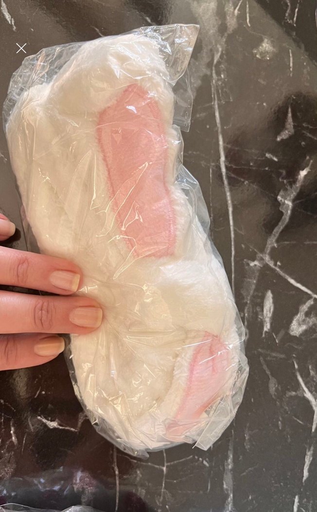 Pembe Yumuşak Kumaş Fiyonk Saç Bandı - Görsel 2