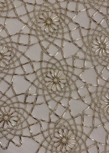 Boncuk İşi Dantel Masa Örtüsü - Görsel 2