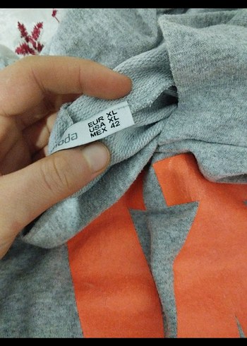 gri tenkte kapşonlu crop - Görsel 2