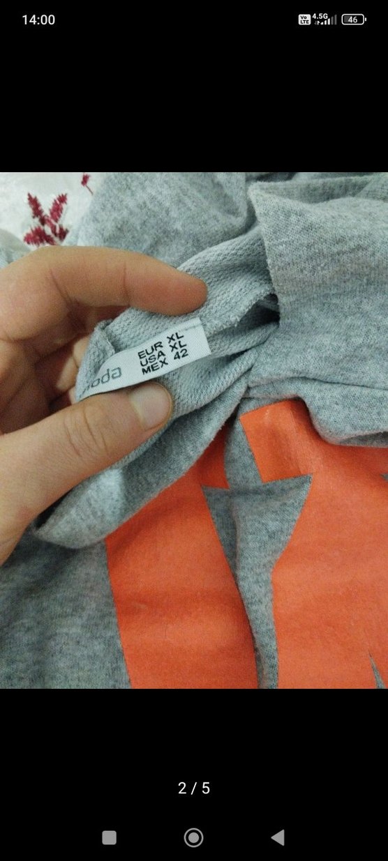 gri tenkte kapşonlu crop - Görsel 2