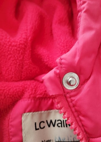 Düğmeli Pembe Kadın Kış Montu 12 ve 15 yas yada xs uyumludur - Görsel 4