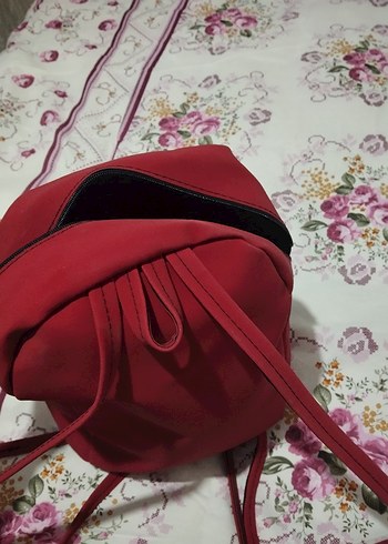 Kırmızı  Kadın Sırt Çantası - Görsel 3