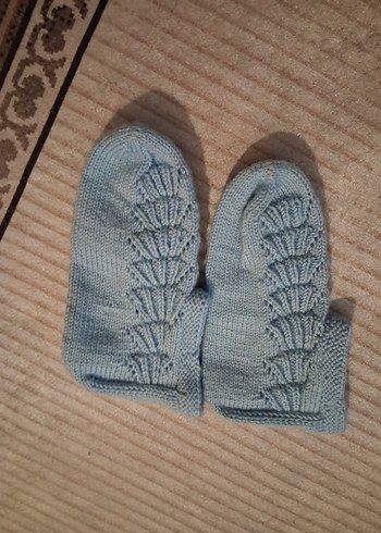 Erkek Bebek Mavi Örgü Patik - Görsel 8