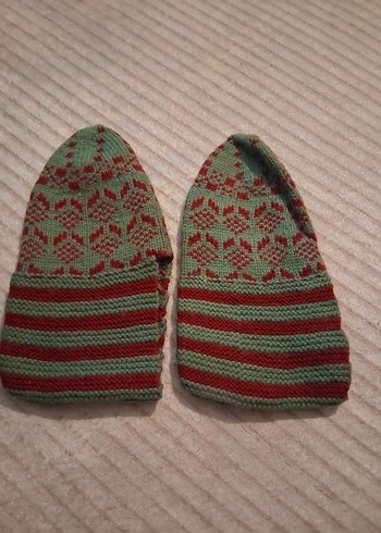 Erkek Bebek Mavi Örgü Patik - Görsel 2