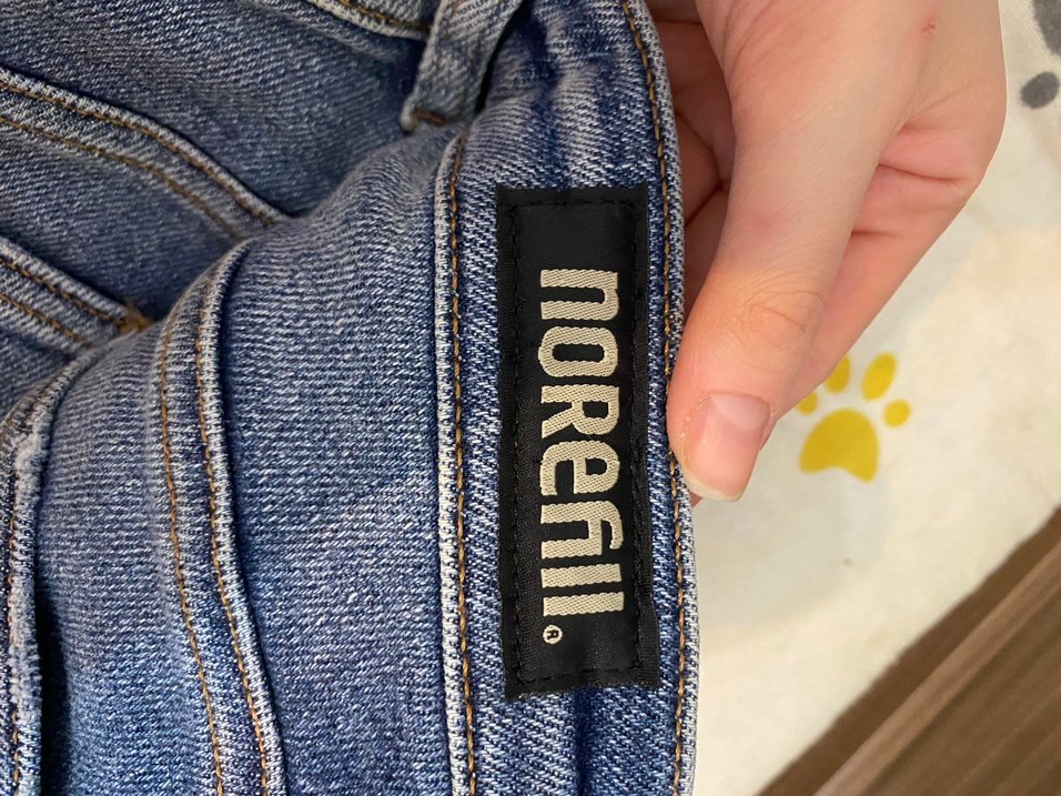 Düğmeli Mavi Denim Kadın Jean - Görsel 3