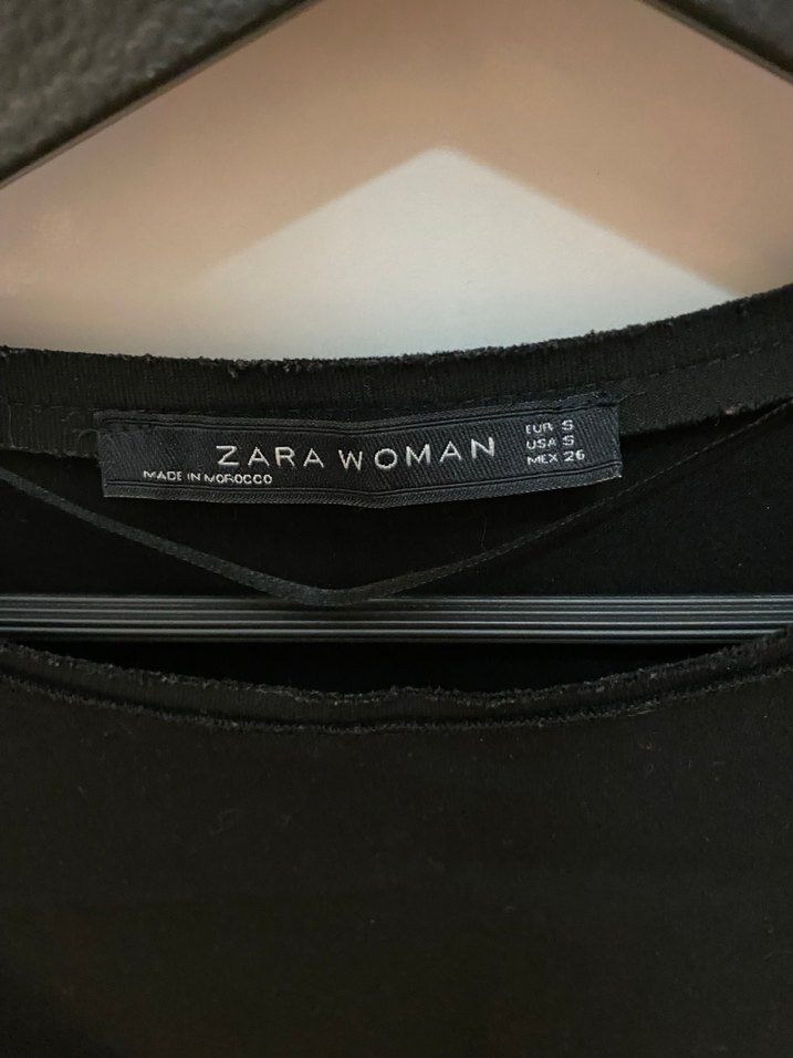 Siyah Keten Uzun Kollu Kadın elbise - Görsel 2